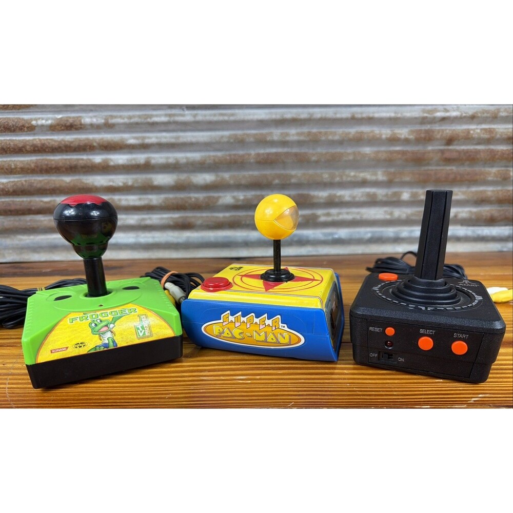 Plug And Play TV Video Games Built In Games Frogger-Super Pac Man-Atari Tested